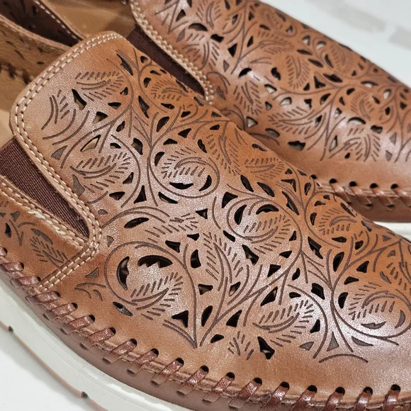 Pikolinos Tenerife Perforated laser cut Leather Loafers sneakers 10/10.5 41 - Picture 5 of 9